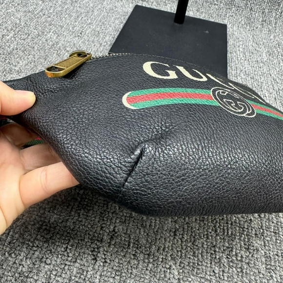 Authentic Gucci Logo Belt Small Black Belt Bag 399-121224 - Picture 8 of 11